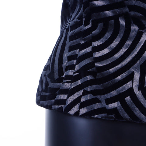 Christian Dior Design Geometric Pattern Jacket Long Sleeve Shirt Black WS6735