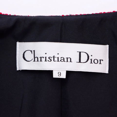 クリスチャンディオール Christian Dior Size:9 ウール スーツ レッド WS6736