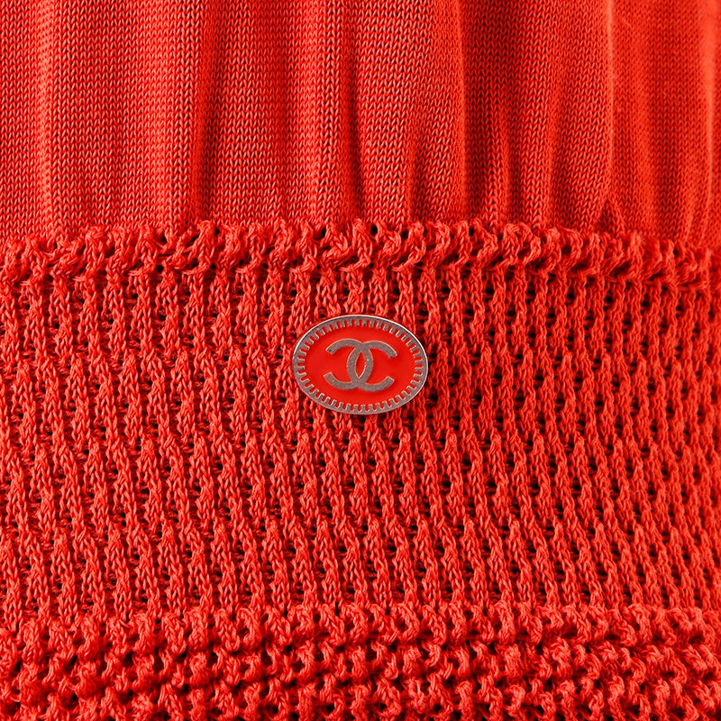 CHANEL ノースリーブ ワンピース オレンジ シャネル CHANEL Size:36 ノースリーブ ワンピース オレンジ WS6739