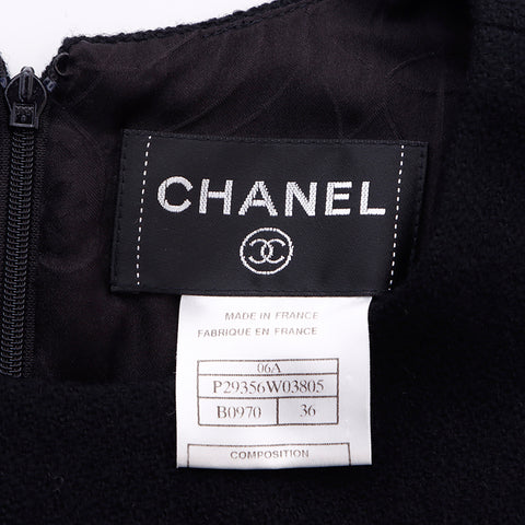 シャネル CHANEL Size:36 ウール ワンピース ブラック WS6741