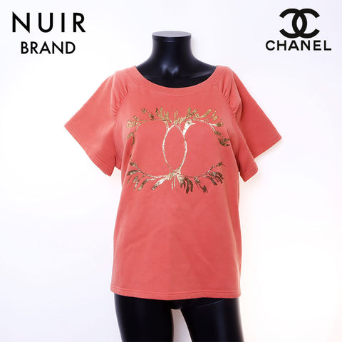 香奈儿香奈儿（Chanel Chanel）尺寸：L可可标记短袖T恤棕色WS6758