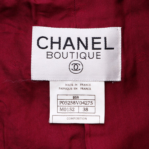 Chanel Size:38 Tweed Coat Purple WS6760