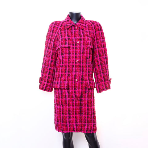 Chanel Size:38 Tweed Coat Purple WS6760