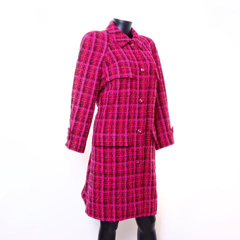 Chanel Size:38 Tweed Coat Purple WS6760