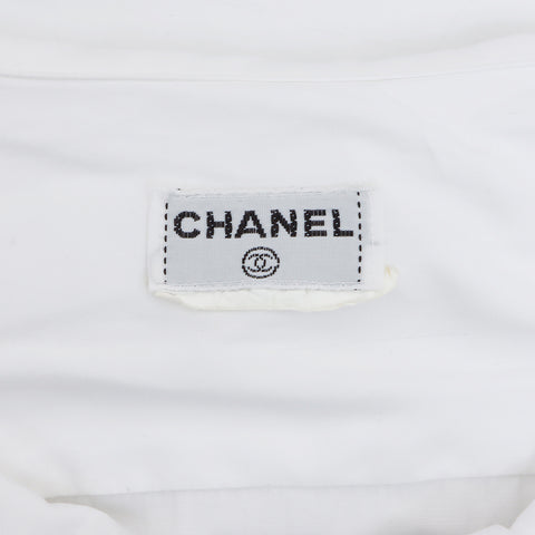 シャネル CHANEL コットン ココマーク 半袖シャツ ホワイト WS6767