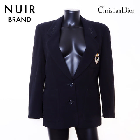 クリスチャンディオール Christian Dior Size:M ロゴ ジャケット ブラック WS6779