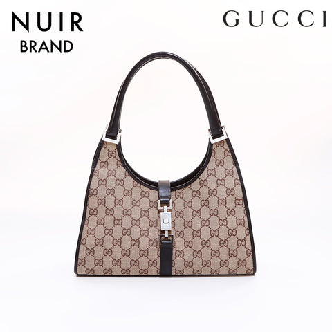 Gucci GG Canvas Jackie Shoulder Bag Beige WS6784