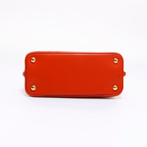 PRADA Saffiano 2way Shoulder Bag Orange WS6791