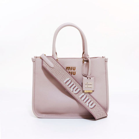 ミュウ ミュウ Miu Miu ヴィッテロダイノレザー 2way ショルダーバッグ ピンク WS6793