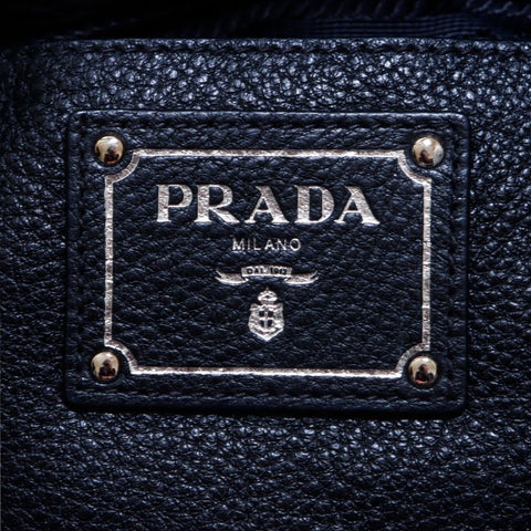 プラダ PRADA フロントポケット　 トートバッグ ブラック WS6796