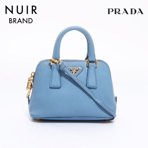 PRADA Saffiano 2way Mini Shoulder Bag Blue WS6798