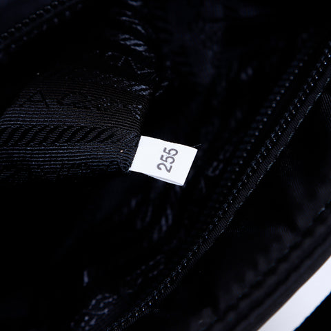 prada 2way袋和尼龙三角徽标标签标签肩袋黑色WS6803
