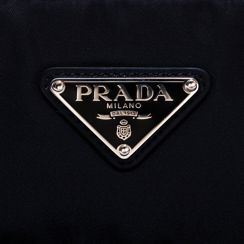 prada 2way袋和尼龙三角徽标标签标签肩袋黑色WS6803