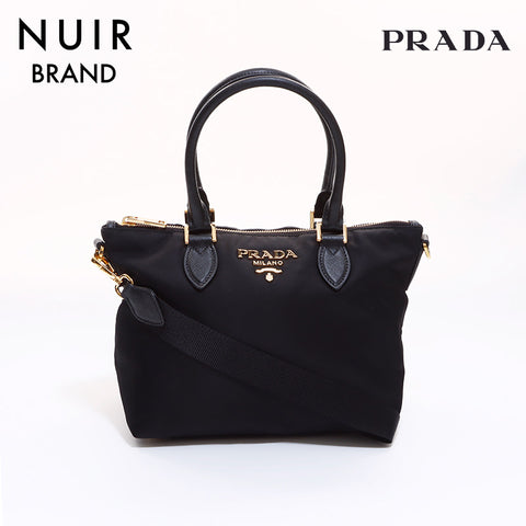 PRADA 2way Handbag Black WS6805