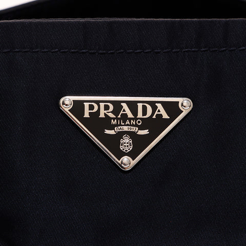 プラダ PRADA トライアングルロゴ ベルト トートバッグ ブラック WS6807