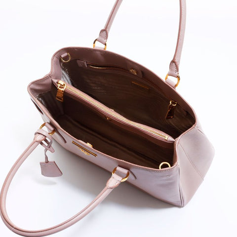 PRADA Saffiano 2way Shoulder Bag beige WS6811