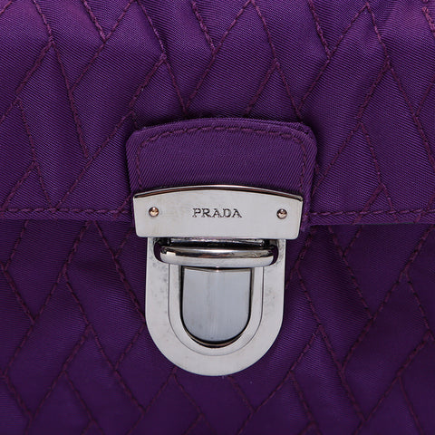 プラダ PRADA テスート ゴーフル パープル 2Way ショルダーバッグ パープル WS6821