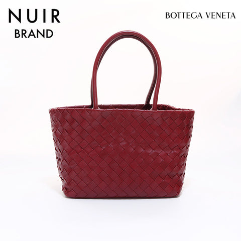 Bottegavenetta Intrecciato Bordeaux Tote Bag Wine Red WS6823