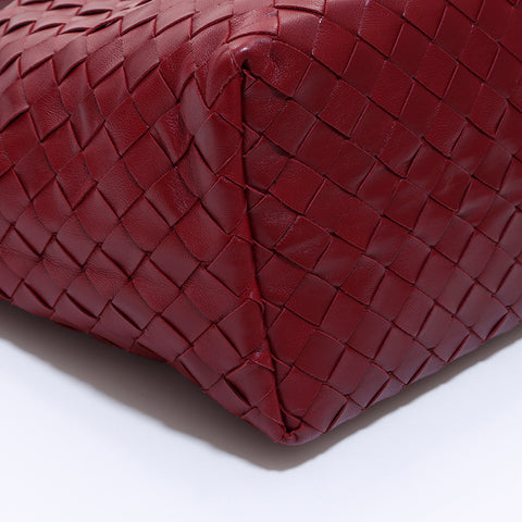 ボッテガヴェネタ BOTTEGAVENETA イントレチャート ボルドー トートバッグ ワインレッド WS6823