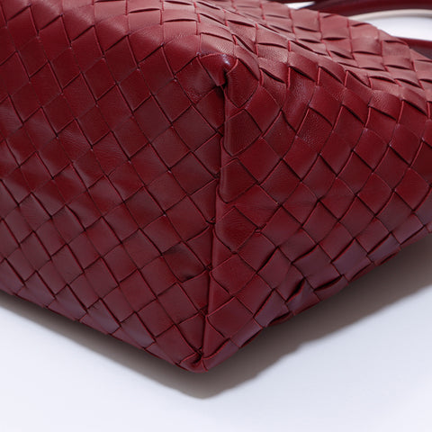 ボッテガヴェネタ BOTTEGAVENETA イントレチャート ボルドー トートバッグ ワインレッド WS6823