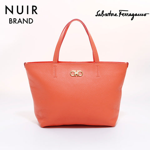 Salvatore Ferragamo Gancini Tote Bag Orange WS6824