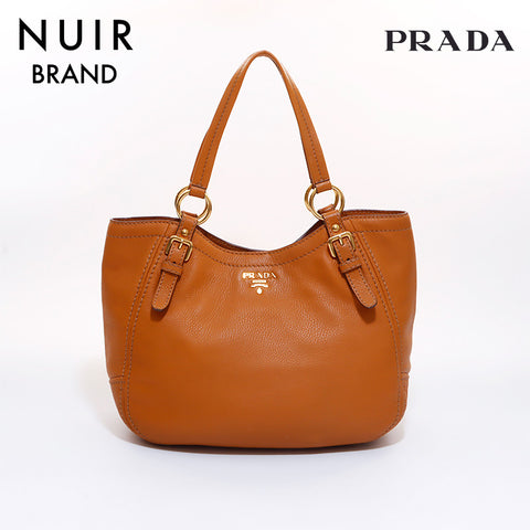 PRADA Vittero Shoulder Bag Brown WS6828