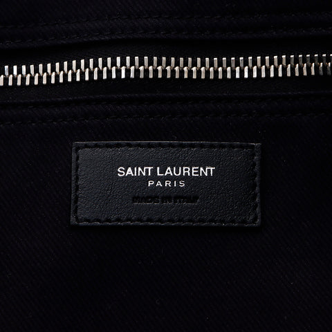 イヴ・サンローラン YVES SAINT LAURENT リブゴーシュ トートバッグ ブラック WS6829