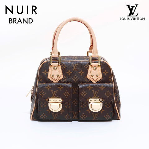 Louis Vuitton LOUIS VUITTON Manhattan PM Handbag Brown WS6837