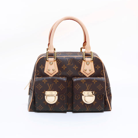 ルイ・ヴィトン LOUIS VUITTON マンハッタンPM ハンドバッグ ブラウン WS6837