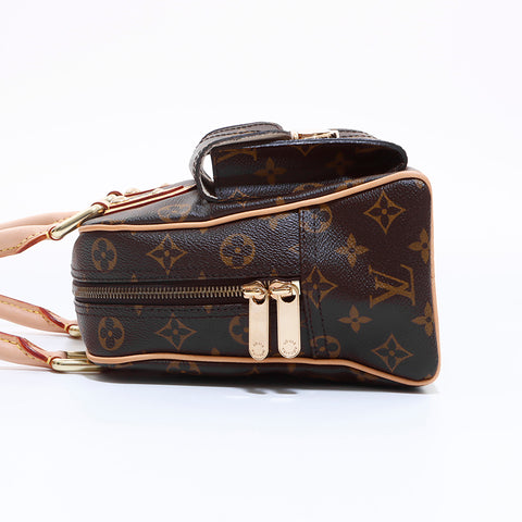 ルイ・ヴィトン LOUIS VUITTON マンハッタンPM ハンドバッグ ブラウン WS6837