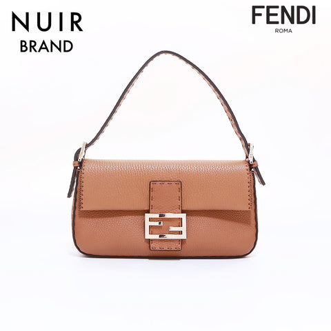 FENDI Mamma Bucket Handbag Brown WS6840