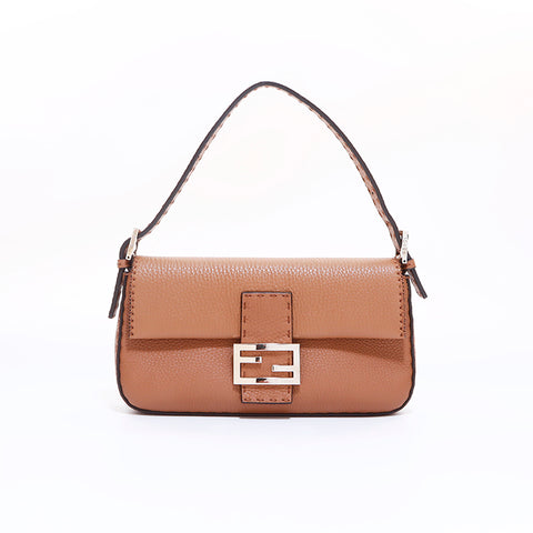 フェンディ FENDI マンマバケット ハンドバッグ ブラウン WS6840