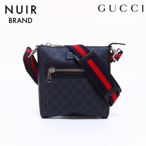 Gucci GG Supreme Shoulder Bag Black WS6843
