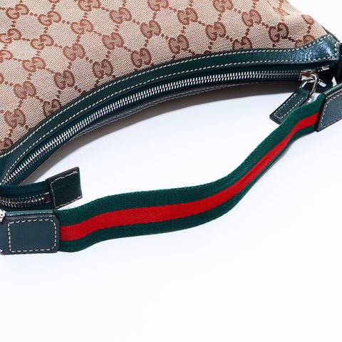 グッチ GUCCI GGキャンバス シェリーライン ハンドバッグ ブラウン WS6844