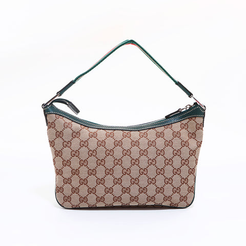 グッチ GUCCI GGキャンバス シェリーライン ハンドバッグ ブラウン WS6844