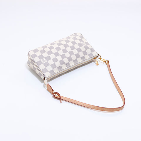 ルイ・ヴィトン LOUIS VUITTON ダミエ アクセソワール ハンドバッグ アイボリー WS6849