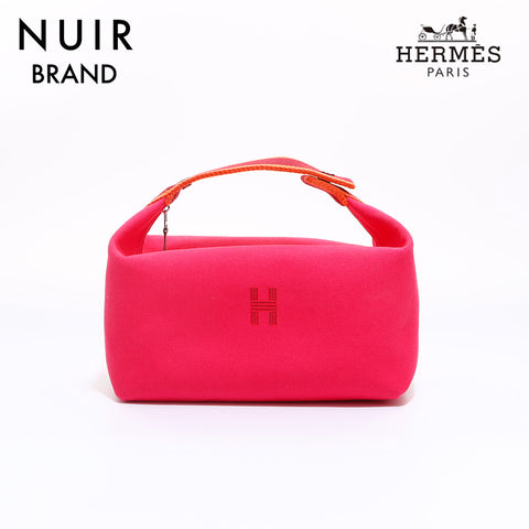 Hermes HERMES 2000s Brid A Black Handbag Pink WS6851