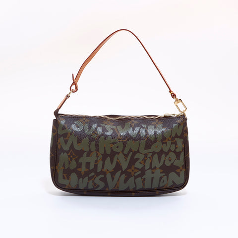 ルイ・ヴィトン LOUIS VUITTON ポシェットアクセソワール ハンドバッグ ブラウン WS6852