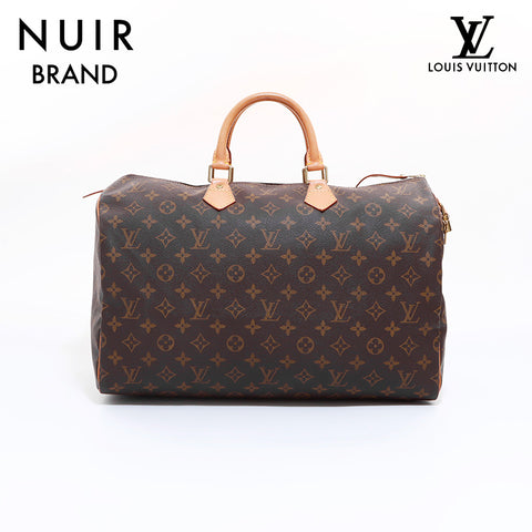 Louis Vuitton LOUIS VUITTON Keepol 40 Boston Bag Brown WS6853