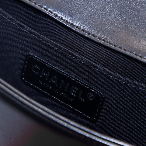 シャネル CHANEL ボイシャネル メッシュ ショルダーバッグ ブラック WS6855