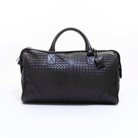 ボッテガヴェネタ BOTTEGAVENETA イントレチャート ボストンバッグ ブラウン WS6861