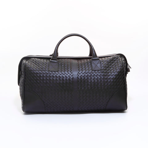 ボッテガヴェネタ BOTTEGAVENETA イントレチャート ボストンバッグ ブラウン WS6861