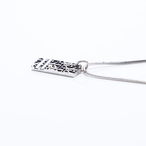 Christian Dior Trotter Necklace Silver WS6886