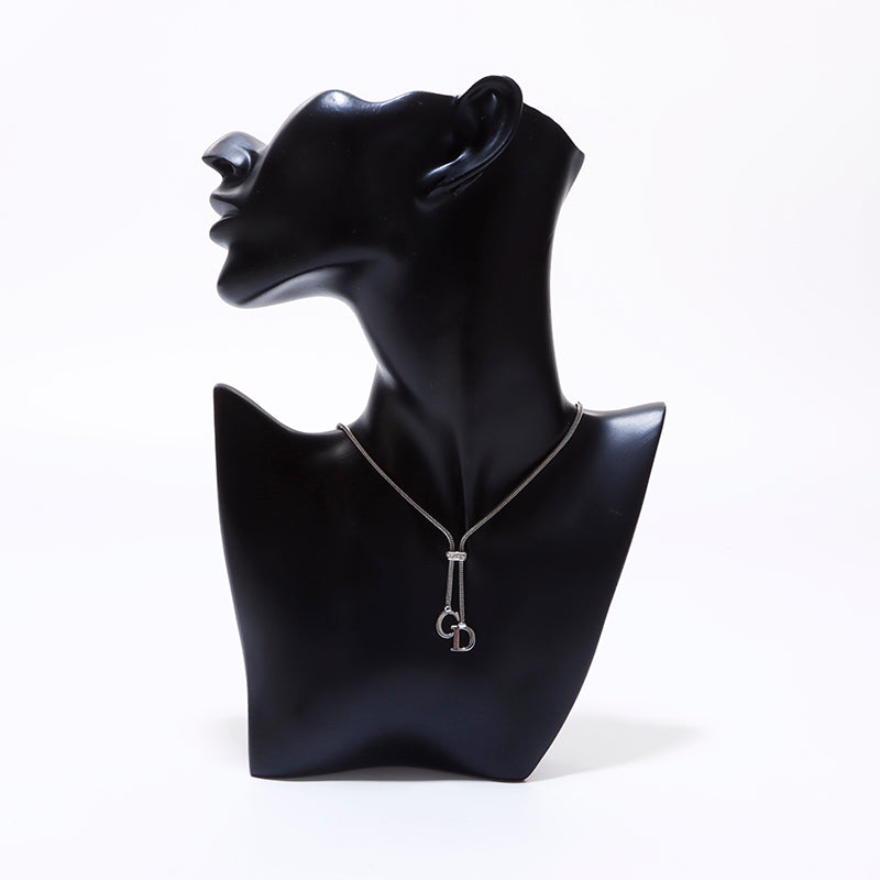【Dior】ディオール　ネックレス　dior シルバー　ネックレス　DIOR シルバー製】DIOR CD DIAMOND ペンダントネックレス (Dior
