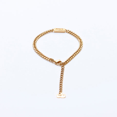 Christian Dior Logo Bracelet Gold WS6892