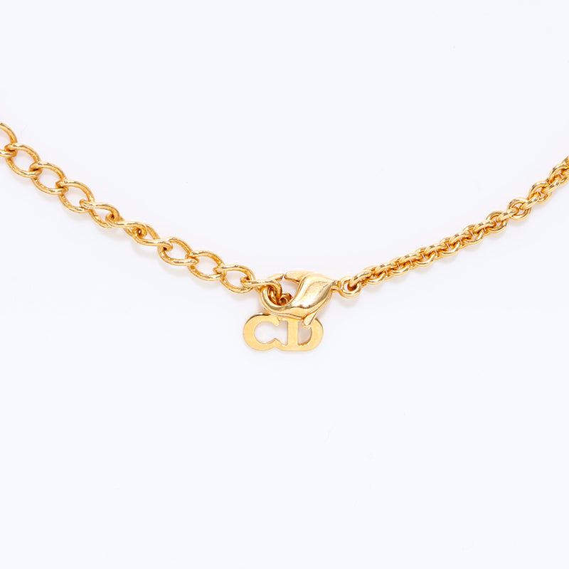 クリスチャンディオール Christian Dior ミニ ロゴチャーム ネックレス