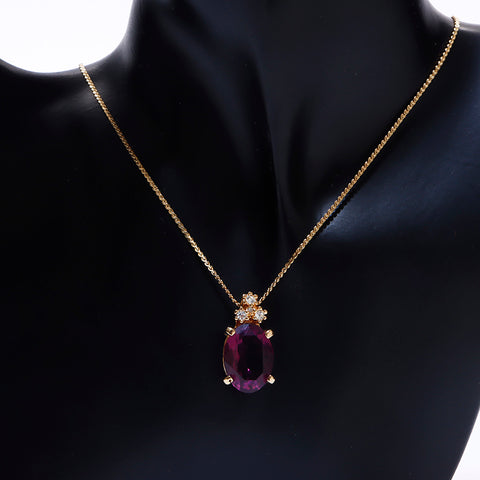 Collier en cristal Christian Dior Or x violet WS6904