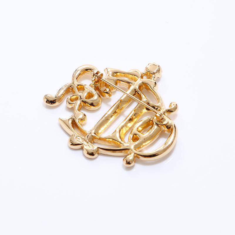 Christian Dior Rhinestone Brooch Gold WS6907 – NUIR VINTAGE