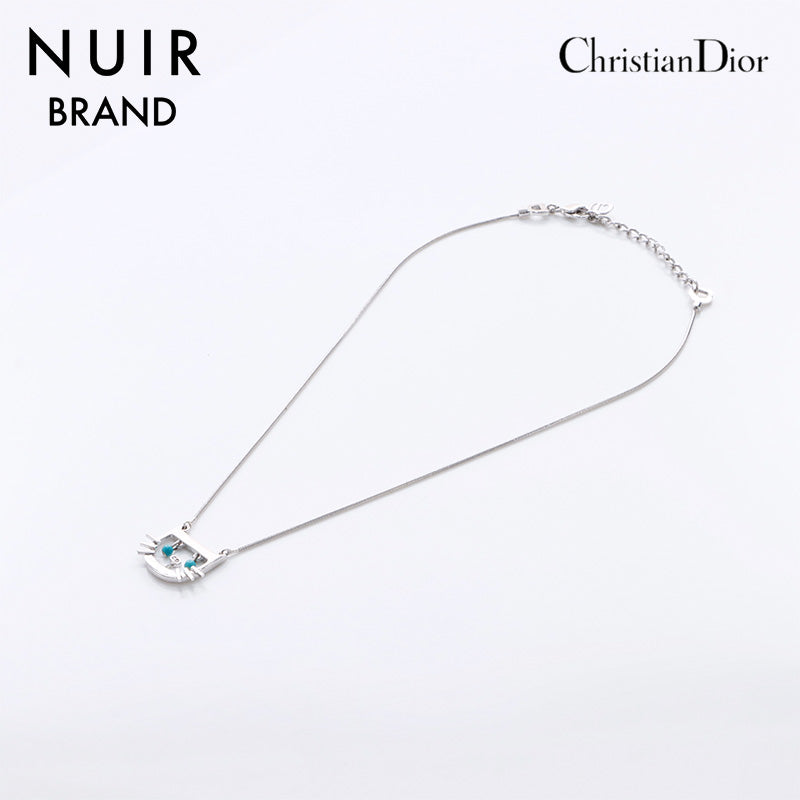 クリスチャンディオール Christian Dior 猫モチーフ ネックレス 