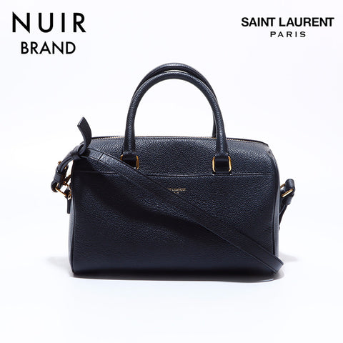 Yves Saint Laurent YVES SAINT LAURENT Baby Duffle 2WAY Shoulder Handbag Black WS6934
